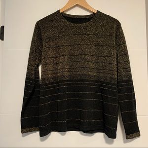 Vintage Black & Gold Sweater